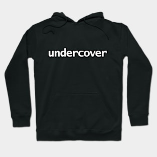 Undercover Typography White Text Hoodie